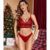 imageAvidlove 1 or 3 Pack Cheeky Underwear for Women Lace No Show Bikini Soft Breathe hipster pantiesWine Red