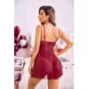 imageAvidlove Babydoll Lingerie for Women Floral Snap Crotch Teddy Chemise Nightie Lace NightgownWine Red
