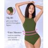 imageAvidlove Bodysuits for Women Crew Neck Sleeveless Body Suits Snap Closure Double Lined Tank Tops BodysuitArmy Green