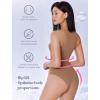 imageAvidlove Bodysuits for Women Crew Neck Sleeveless Body Suits Snap Closure Double Lined Tank Tops BodysuitKhaki