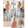 imageAvidlove Bodysuits for Women Crew Neck Sleeveless Body Suits Snap Closure Double Lined Tank Tops BodysuitKhaki