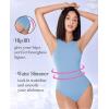 imageAvidlove Bodysuits for Women Crew Neck Sleeveless Body Suits Snap Closure Double Lined Tank Tops BodysuitLight Blue