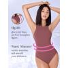 imageAvidlove Bodysuits for Women Crew Neck Sleeveless Body Suits Snap Closure Double Lined Tank Tops BodysuitPurple Red