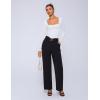 imageAvidlove Bodysuits for Women Sexy Long Sleeve Bodysuit Square Neck Double Lined Ruched Snap Closure Bodysuit TopsWhite