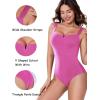 imageAvidlove Bodysuits for Women Square Neck Shapewear Bodysuit Sleeveless Sexy Body Suits Double Lined Tank Top OutfitPink
