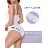 imageAvidlove Bodysuits for Women Square Neck Shapewear Bodysuit Sleeveless Sexy Body Suits Double Lined Tank Top OutfitWhite