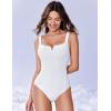 imageAvidlove Bodysuits for Women Square Neck Shapewear Bodysuit Sleeveless Sexy Body Suits Double Lined Tank Top OutfitWhite