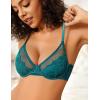 imageAvidlove Lace Bras for Women Sheer Balconette Underwire Unlined Everyday Bras Lingerie SXXLBluish Green