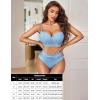 imageAvidlove Lingerie Sets for Women Bra and High Waist Panty Set 2 Piece Lace Babydoll Outfits SXXLLight Blue