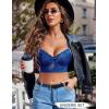 imageAvidlove Lingerie Sets for Women Bra and High Waist Panty Set 2 Piece Lace Babydoll Outfits SXXLNavy Blue