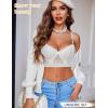 imageAvidlove Lingerie Sets for Women Bra and High Waist Panty Set 2 Piece Lace Babydoll Outfits SXXLWhite