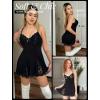 imageAvidlove Lingerie for Women Lace Babydoll Lingeries Sexy Sleepwear Chemise Cami Nightgowns Lacy Baby Doll Nighty SXXLBlack