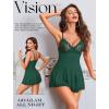 imageAvidlove Lingerie for Women Lace Babydoll Lingeries Sexy Sleepwear Chemise Cami Nightgowns Lacy Baby Doll Nighty SXXLGreen