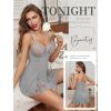 imageAvidlove Lingerie for Women Lace Babydoll Lingeries Sexy Sleepwear Chemise Cami Nightgowns Lacy Baby Doll Nighty SXXLGrey