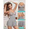 imageAvidlove Lingerie for Women Lace Babydoll Lingeries Sexy Sleepwear Chemise Cami Nightgowns Lacy Baby Doll Nighty SXXLGrey