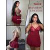 imageAvidlove Lingerie for Women Lace Babydoll Lingeries Sexy Sleepwear Chemise Cami Nightgowns Lacy Baby Doll Nighty SXXLWine Red
