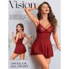 imageAvidlove Lingerie for Women Lace Babydoll Lingeries Sexy Sleepwear Chemise Cami Nightgowns Lacy Baby Doll Nighty SXXLWine Red