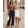 imageAvidlove Long Sleeve Bodysuits for Women Y2K Crew Neck Body Suit Double Lined Thong Bodysuit Slimming Basic TopsKhaki