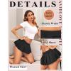 imageAvidlove Pleated Skirts for Women Y2k Mini Skirt Casual Short Skirts Micro Skirt XS4XLBlack