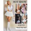 imageAvidlove Pleated Skirts for Women Y2k Mini Skirt Casual Short Skirts Micro Skirt XS4XLBwhite