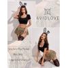 imageAvidlove Pleated Skirts for Women Y2k Mini Skirt Casual Short Skirts Micro Skirt XS4XLLeopard Print