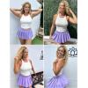 imageAvidlove Pleated Skirts for Women Y2k Mini Skirt Casual Short Skirts Micro Skirt XS4XLLight Purple