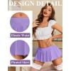 imageAvidlove Pleated Skirts for Women Y2k Mini Skirt Casual Short Skirts Micro Skirt XS4XLLight Purple