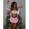 imageAvidlove Pleated Skirts for Women Y2k Mini Skirt Casual Short Skirts Micro Skirt XS4XLPink