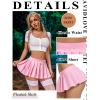 imageAvidlove Pleated Skirts for Women Y2k Mini Skirt Casual Short Skirts Micro Skirt XS4XLPink