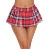 imageAvidlove Pleated Skirts for Women Y2k Mini Skirt Casual Short Skirts Micro Skirt XS4XLRed Plaid 02