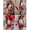 imageAvidlove Pleated Skirts for Women Y2k Mini Skirt Casual Short Skirts Micro Skirt XS4XLRed Plaid