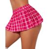 imageAvidlove Pleated Skirts for Women Y2k Mini Skirt Casual Short Skirts Micro Skirt XS4XLRose Plaid