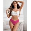 imageAvidlove Sexy Cheeky Panties for Women Lace Criss Cross Bikini Underwear 14 PackRose Red