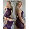 imageAvidlove Sexy Lingerie for Women Lace Babydoll Dress with Underwire Support Ruffle Hem Hip Chemise NightgownPurple