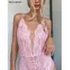 imageAvidlove Sexy Lingerie for Women Lace Teddy Lingerie One Piece Lingerie BodysuitPink
