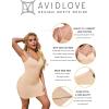 imageAvidlove Womens Full Slip Under Dress Adjustable Spaghetti Strap Camisole Mini Dress Knee Length Slips NightwearApricot