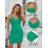 imageAvidlove Womens Full Slip Under Dress Adjustable Spaghetti Strap Camisole Mini Dress Knee Length Slips NightwearGreen