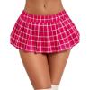 imageAvidlove Pleated Skirts for Women Y2k Mini Skirt Casual Short Skirts Micro Skirt XS4XLRose Plaid