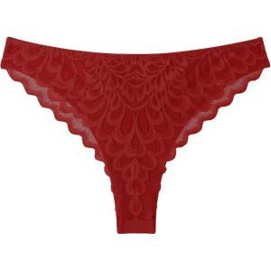 imageAvidlove 1 or 3 Pack Cheeky Underwear for Women Lace No Show Bikini Soft Breathe hipster pantiesWine Red