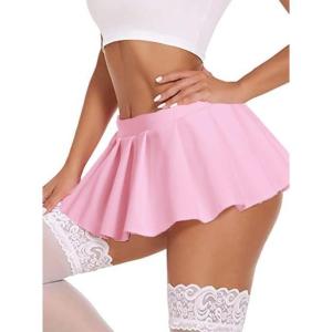 imageAvidlove Pleated Skirts for Women Y2k Mini Skirt Casual Short Skirts Micro Skirt XS4XLPink