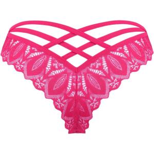imageAvidlove Sexy Cheeky Panties for Women Lace Criss Cross Bikini Underwear 14 PackRose Red