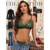 imageAvidlove Lingerie Set for Women Lace Bra And Panty Set See Through Sexy Lingerie 2 Piece SetGreen
