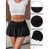 imageAvidlove Sexy Mini Skirt for Women Solid Ruffle Lingerie Skirt Short SkirtsBlack