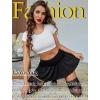 imageAvidlove Sexy Mini Skirt for Women Solid Ruffle Lingerie Skirt Short SkirtsBlack