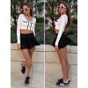 imageAvidlove Sexy Mini Skirt for Women Solid Ruffle Lingerie Skirt Short SkirtsBlack