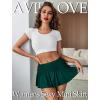 imageAvidlove Sexy Mini Skirt for Women Solid Ruffle Lingerie Skirt Short SkirtsGreen