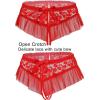 imageAvidlove Sexy Panties for Women Bikini Underwear Floral Lace Briefs with Cute Bow Center 14 PackCarmine Red