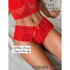 imageAvidlove Sexy Panties for Women Bikini Underwear Floral Lace Briefs with Cute Bow Center 14 PackCarmine Red