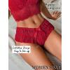 imageAvidlove Sexy Panties for Women Bikini Underwear Floral Lace Briefs with Cute Bow Center 14 PackDark Red