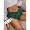 imageAvidlove Sexy Panties for Women Bikini Underwear Floral Lace Briefs with Cute Bow Center 14 PackGreen